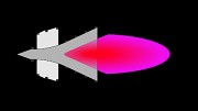 Rakete mit Fusionsantrieb - Animation