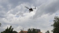 Tricopter im Flug - Uni Saarland
