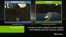 Nvidia demonstriert Chipsatz GeForce 9400 mit Second Life