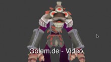 WebGL-Demo 3D-Spore-Kreatur in Firefox