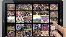 Demonstration Sports Illustrated auf einem Tablet