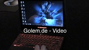 Erste Eindr&uuml;cke des Alienware M11x auf der CES 2010 (Umschaltung der Grafikchips)