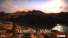 Just Cause 2 Benchmark - Sonnenaufgang in der Wüste mit maximalen Grafikeinstellungen (Radeon 5850)