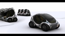 Hiriko Citycar in Bewegung