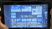 WeTab - erster Eindruck und kurze Demonstration auf dem Linuxtag 2010