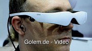 Cinemizer OLED mit Visenso-Headtracker (Prototyp) - Vorstellung auf der Ifa 2010