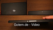 Blackberry Playbook angeschaut auf dem Mobile World Congress 2011