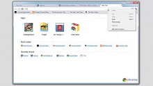 Google zeigt das neue Einstellungsmen&uuml; in Chrome 10