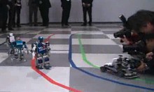 Roboter laufen Marathon