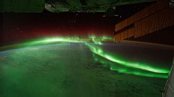 Polarlichter von der ISS aus gesehen