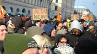Demonstration gegen Acta in M&uuml;nchen