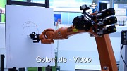 Zeichnender Roboter von Kuka (Cebit 2012)