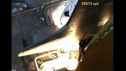 Spaceshuttle-Start aus Sicht der Booster