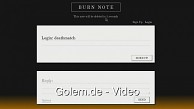 Burnnote - selbstzerstörende Nachricht