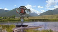 Steinschleuderroboter Skippy