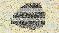 Architektonischer Fingerabdruck von Paris